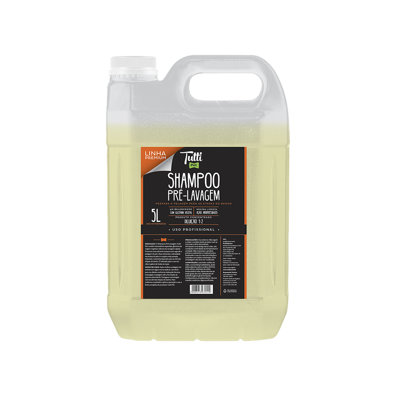 Shampoo Pré Lavagem para Cães e Gatos 5L