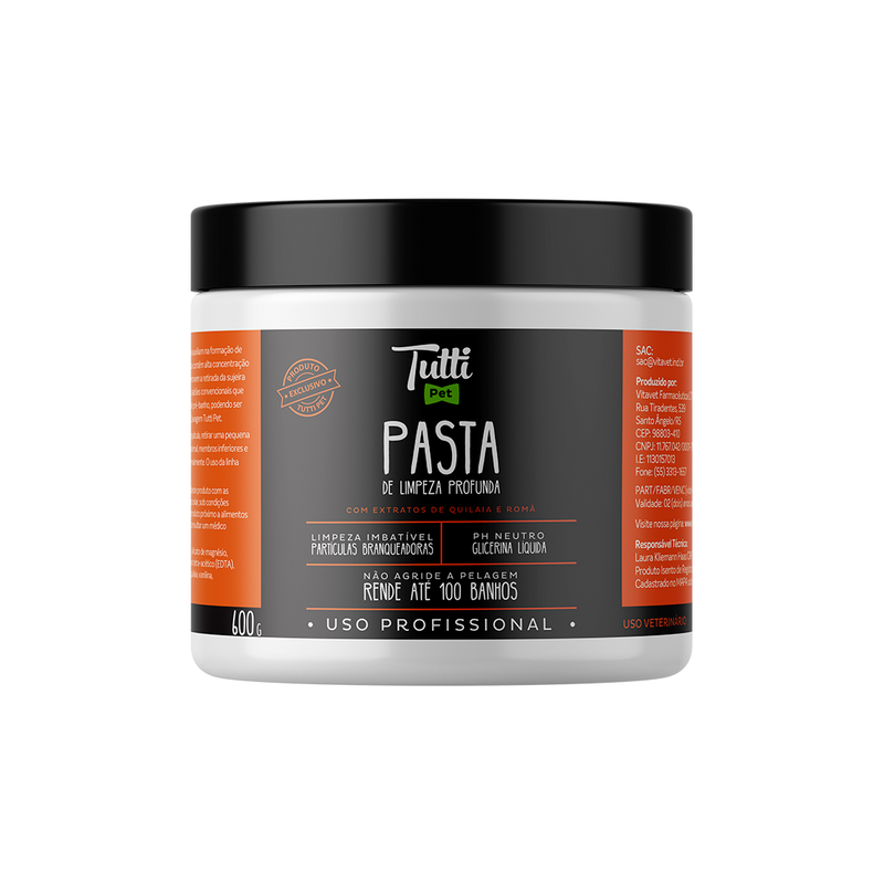 Pasta de Limpeza Profunda para Cães e Gatos 600g