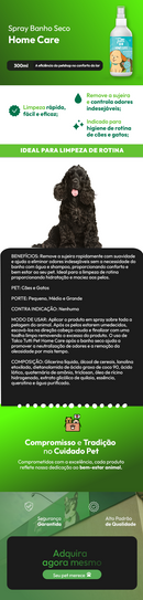 Banho Seco Home Care para Cães e Gatos 300ml