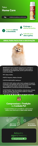 Talco Home Care para Cães e Gatos 90g
