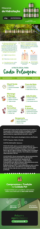 Máscaras de Hidratação - Linha Brasil 470g