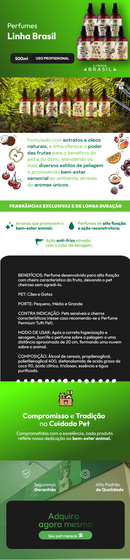 Perfume Tutti Pet Linha Brasil para Cães e Gatos 500ml