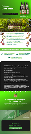 Kit de Perfumes Tutti Pet - Linha Brasil