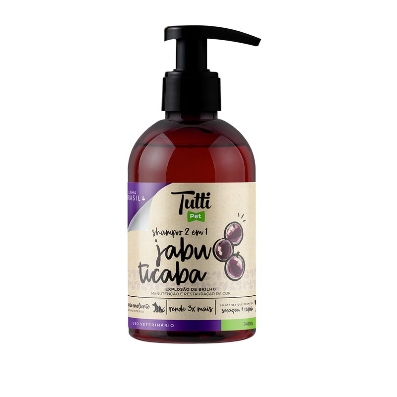 Shampoo Tutti Pet Linha Brasil para Cães e Gatos 340ml